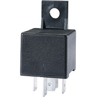 Hella HL87453 Mini Relay, 12V, 30A, SPST, Dual 87 Pin with Diode and Bracket